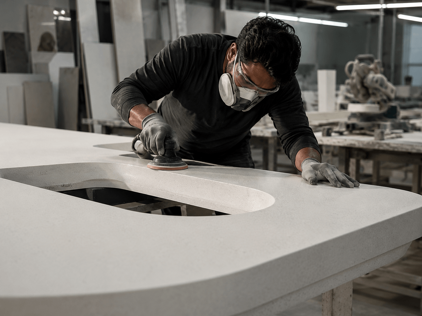 Solid surface fabrication project